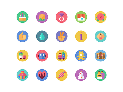 Band Giftshop App Icons baby band candy christmas family giftshop happy birthday happy new year heart icon toy