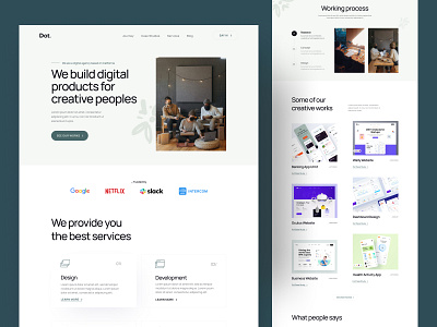 Digital Agency Website Design design illustration nft ui ux web web design website