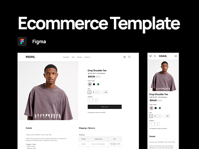 Ecommerce Website Template design fashion nft ui ux web web design website