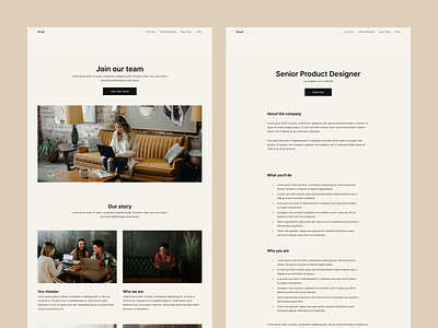 Scout - Career Site Template for Notion & Super career design illustration nft ui ux web web design website