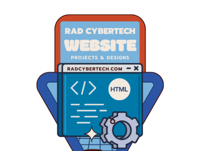 An alternate Rad CyberTech logo branding graphic design logo