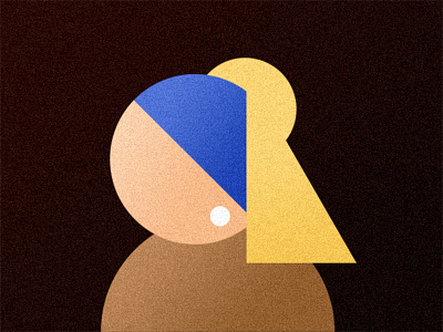 A girl with Pearl Earrings a girl with pearl earrings famous paintings geometry illustration paintings vermeer