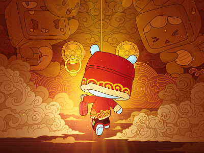 Millet game x Mini world warming up Poster banner illustration kv mi game poster