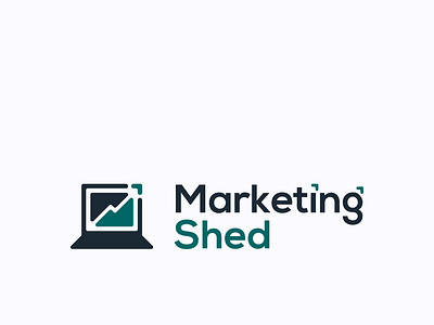 Marketing Shed Logo branding graphic design icon logo vector
