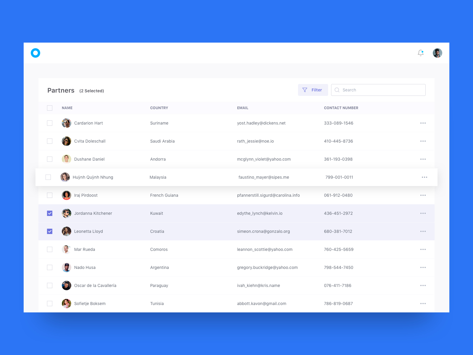 Table UI Design by Jobish KM on Dribbble