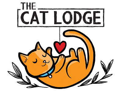 The Cat Lodge bree mateljan cat cat lodge illustration kylebrush lodging logo perth pet boarding pets photoshop western australia