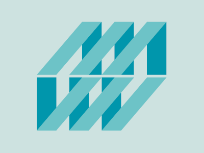 Finance Logo - blue landscape