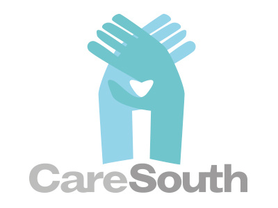 CareSouth 'Hands' Logo care hands illustration logo rebranding type vector