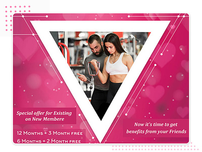 Special Valentine's Day Gym Offer for Couples couplesgoals graphic design special special offer