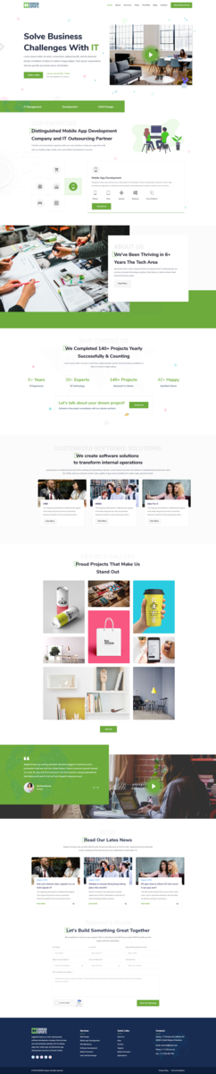 Web & Mobile App Development Company website by Expert UI/UX Designer ...