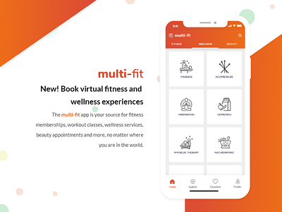 Fitness Classes & Wellness, Beauty Appointments Mobile UI Kit beauty appointments booking app fitness and wellness fitness memberships mobile ui kit ui design virtual virtual reality wellness workout classes