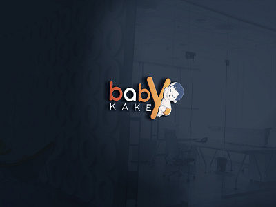 Logo Design For Baby Kake v3 branding design graphics design logo logo design concept logotype vector