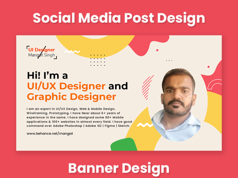 Banner Design Work Social Media by Expert UI/UX Designer Mangat Singh ...