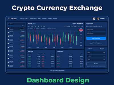 Cryptocurrency Exchange & Financial Dashboard Design