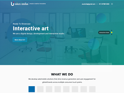 Web Page Design For IT Services Providing Company | UI/UX India it solution services providing company ui design web page design website design