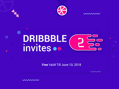 Two Dribbble Invite dribbble invite giveaway invitation invite