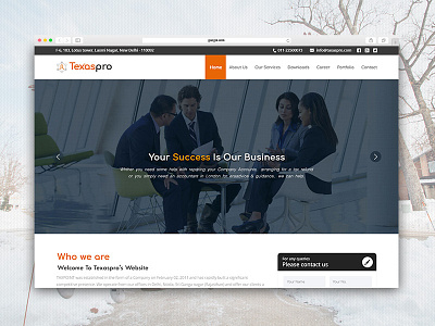 Landing Page Design for Tax Consulting Company consulting company creative design landing page design orange page design tax consulting company