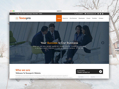 Landing Page Design for Tax Consulting Company tax consulting