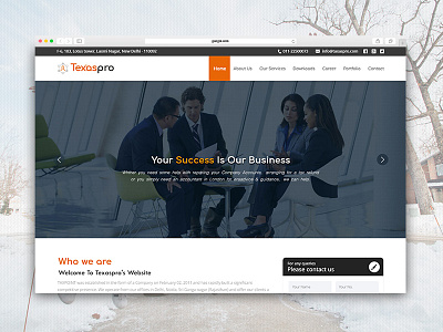 Landing Page Design for Tax Consulting Company