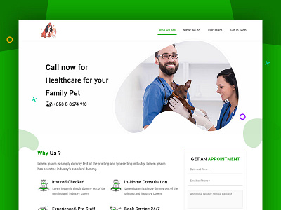 Website Design For Pet Doctors Veterinary Clinics
