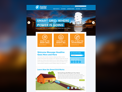 SGCC Website consumer efficient energy green light light bulb new media campaigns power smart grid web design website