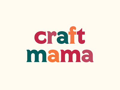 Craft Mama branding craft kids art logo