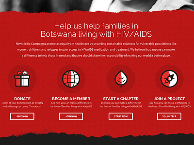 Action Center action center africa aids cta icon icons new media campaigns non profit web design website