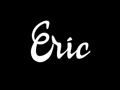 Eric eric hand lettering lettering logo wedding