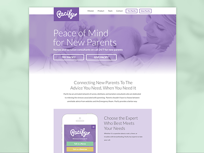 Pacify Homepage