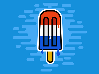 What's cooler than being cool? POPSICLES 4th 4th of july america illustration popsicle