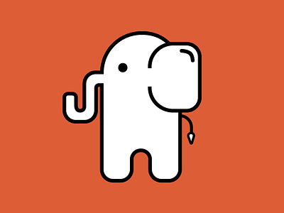 Slim Elephant elephant icon illustration php shirt slim