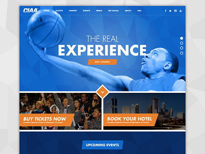 CIAA Tournament basketball charlotte ciaa college sports tournament web design website