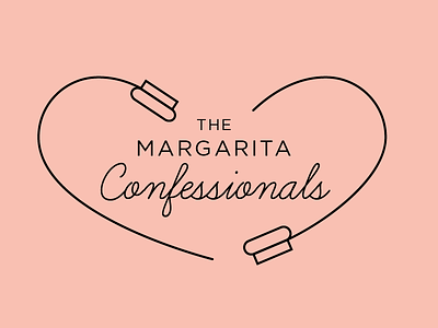 Margarita Confessionals Take Two branding dating identity illustration logo love podcast