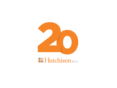 Hutch 20th Anniversary Concept 1 20 anniversary branding logo numbers