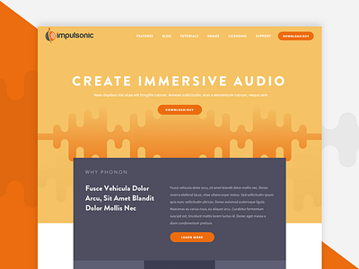 Soundwave audio homepage illustration sound soundwave startup web design website