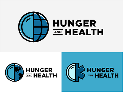 Hunger & Health Logo Part II branding globe health hunger logo nonprofit plate