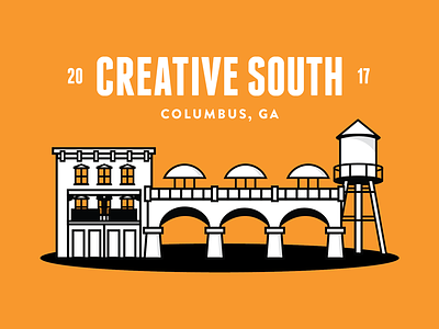 CS 2017 city columbus conference create south illustration skyline water tower