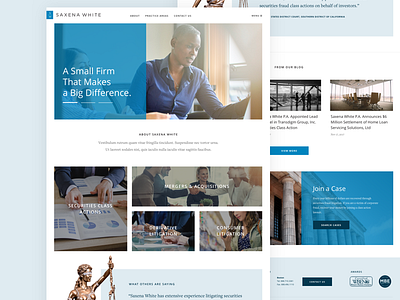 Law Firm Homepage II branding design grid homepage law firm law office layout tiles ui web design website