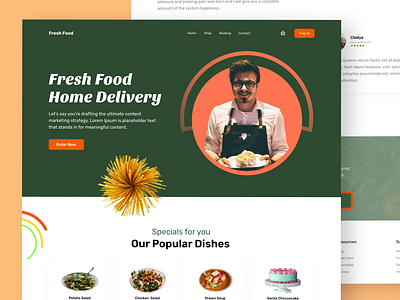 Fresh- Food Delivery Landing Page 🍕