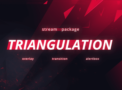Triangulation Twitch Overlay and Stream Alerts Package for OBS animated alerts cute twitch overlay free twitch overlay obs overlay obs studio stream overlay streamlabs twitch overlay