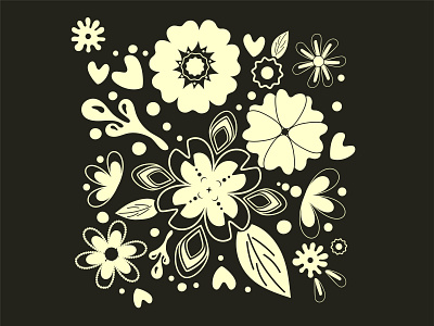 Shadeless flowers pattern