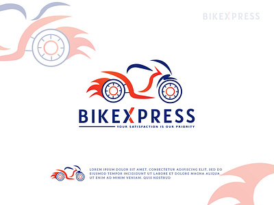 Bike Express Logo bike bike logo biking brand brand identity branding design express logo logo design minimal unique visual identity