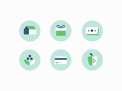 WF Badges badge badges credit finance flower gift icon icons illustration investment money wealthfront