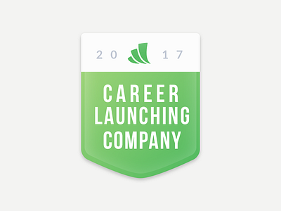 Career Launching Company Badge badge badges career company green icon launching wealthfront