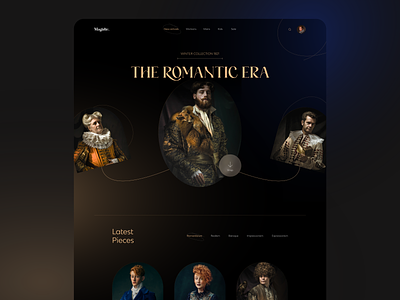 romanticism website concept