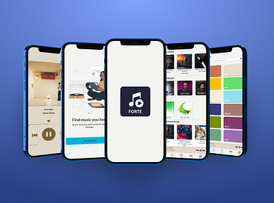 Forte Music App app ui ux