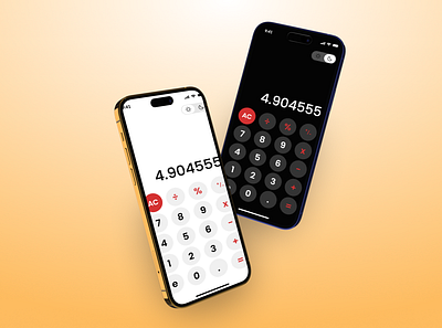 Calculator app design ui