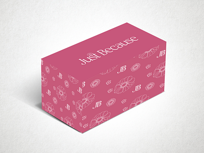 Just Because Flower Packaging branding feminine floral florals flowershop illustration packaging packaging design pattern