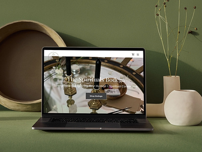 The Spirituals Bodega Website all natural brand design branding feminine holistic spiritual spirituality web design