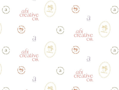 Abi Creative Co. abstract branding feminine florals fruity illustration logo logomark minimal